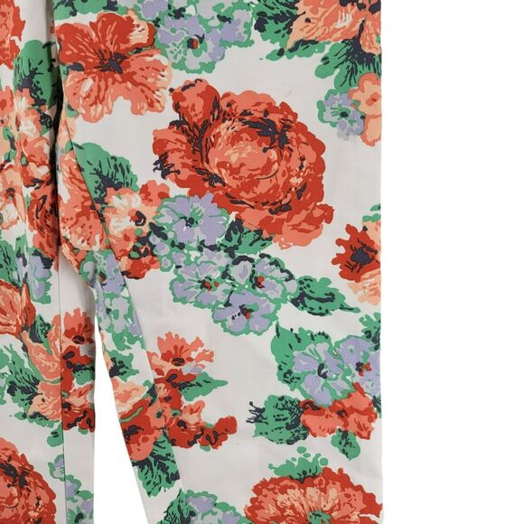 Anthropologie Floral Pants Women’s Size 6 Boho Casual Chic Resort Preppy - Picture 7 of 8